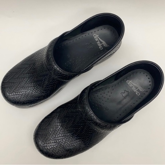 DANSKO Black Chevron Clogs - Picture 7 of 10
